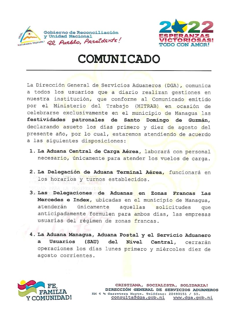 comunicado
